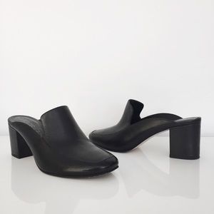 Sole Society Block Heel Loafer Mule